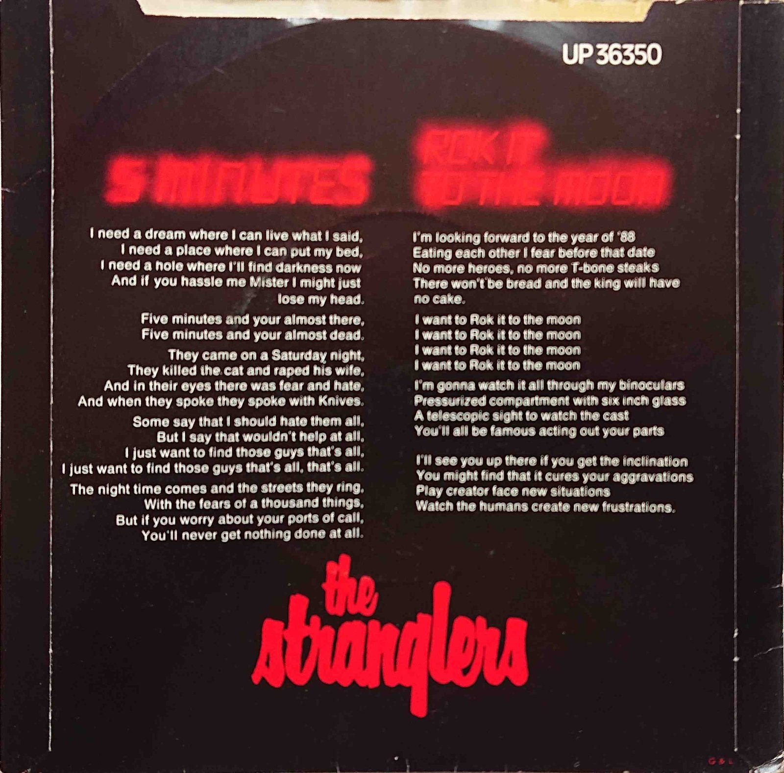Back cover of UP 36350